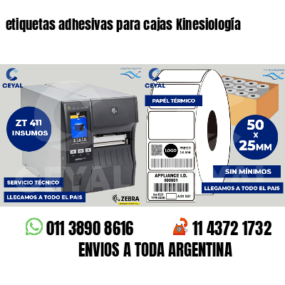 etiquetas adhesivas para cajas Kinesiología