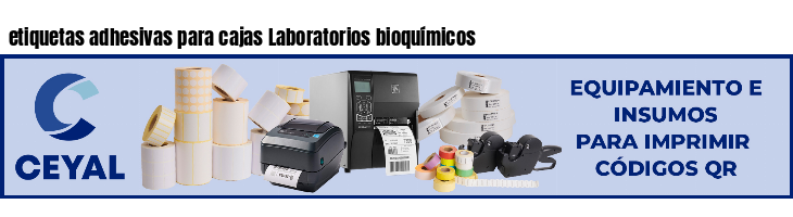 etiquetas adhesivas para cajas Laboratorios bioquímicos