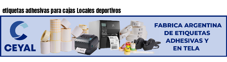 etiquetas adhesivas para cajas Locales deportivos