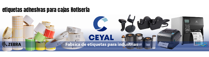 etiquetas adhesivas para cajas Rotisería