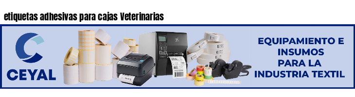 etiquetas adhesivas para cajas Veterinarias