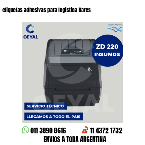 etiquetas adhesivas para logística Bares