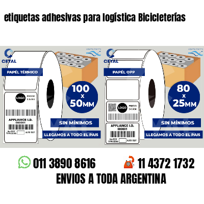 etiquetas adhesivas para logística Bicicleterías