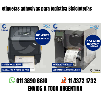 etiquetas adhesivas para logística Bicicleterías