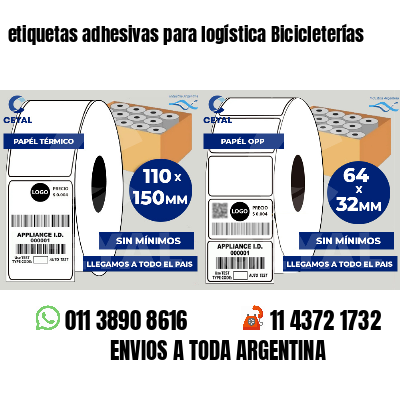 etiquetas adhesivas para logística Bicicleterías