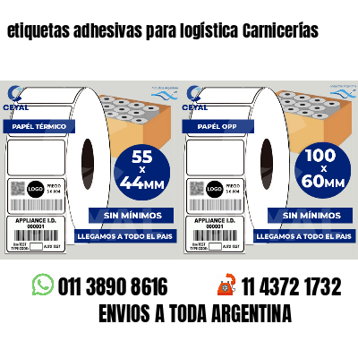 etiquetas adhesivas para logística Carnicerías