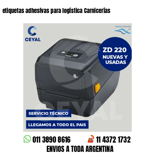 etiquetas adhesivas para logística Carnicerías