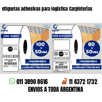 etiquetas adhesivas para logística Carpinterías