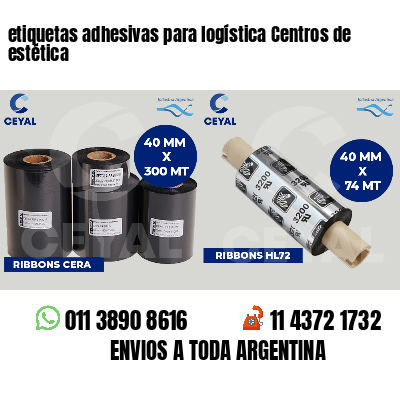 etiquetas adhesivas para logística Centros de estética