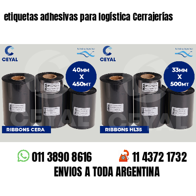 etiquetas adhesivas para logística Cerrajerías