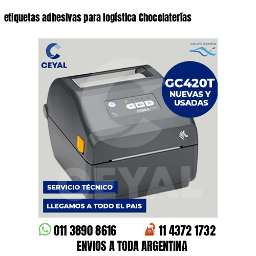 etiquetas adhesivas para logística Chocolaterías