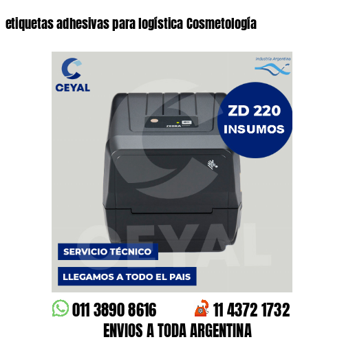 etiquetas adhesivas para logística Cosmetología