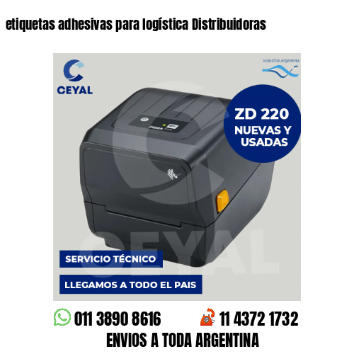 etiquetas adhesivas para logística Distribuidoras