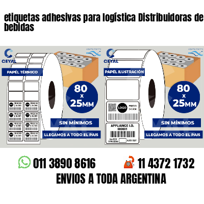 etiquetas adhesivas para logística Distribuidoras de bebidas