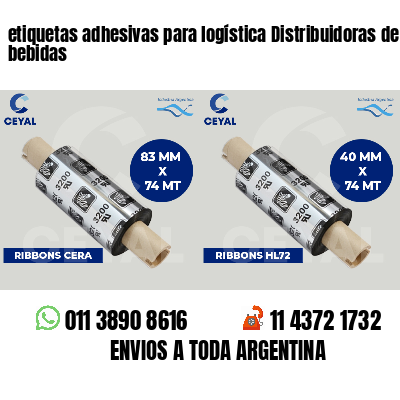 etiquetas adhesivas para logística Distribuidoras de bebidas
