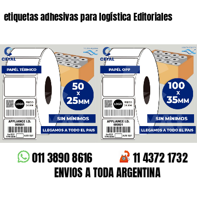 etiquetas adhesivas para logística Editoriales
