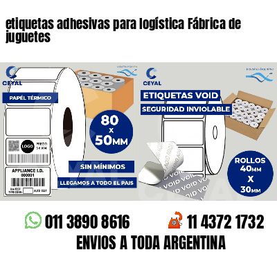 etiquetas adhesivas para logística Fábrica de juguetes