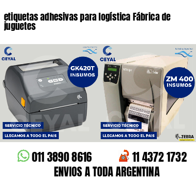 etiquetas adhesivas para logística Fábrica de juguetes