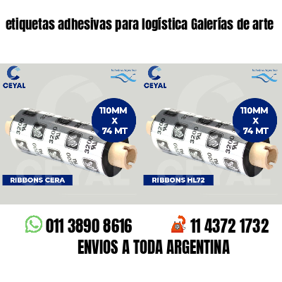 etiquetas adhesivas para logística Galerías de arte