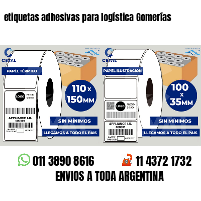 etiquetas adhesivas para logística Gomerías