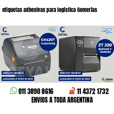 etiquetas adhesivas para logística Gomerías