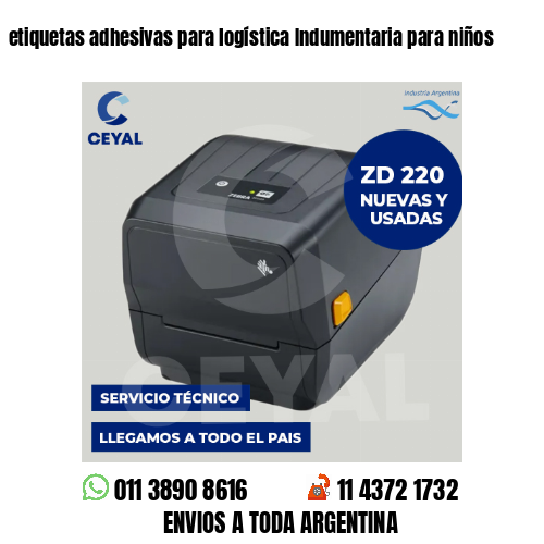 etiquetas adhesivas para logística Indumentaria para niños