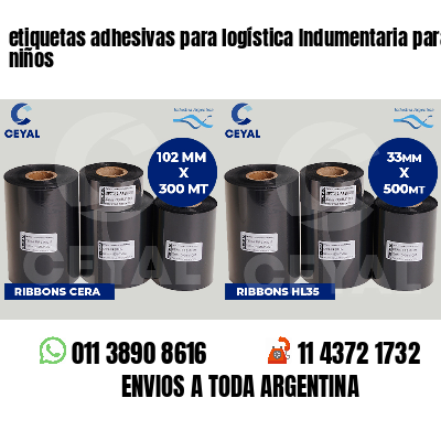 etiquetas adhesivas para logística Indumentaria para niños