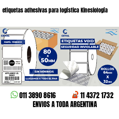 etiquetas adhesivas para logística Kinesiología