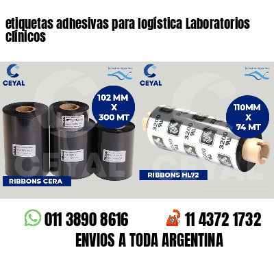 etiquetas adhesivas para logística Laboratorios clínicos