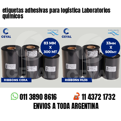etiquetas adhesivas para logística Laboratorios químicos