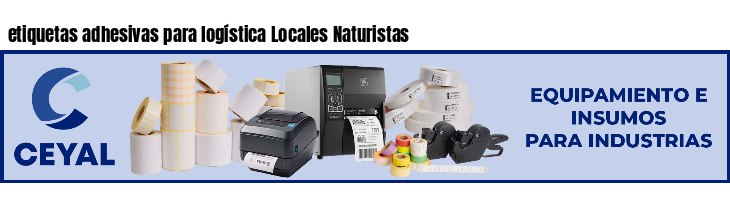 etiquetas adhesivas para logística Locales Naturistas