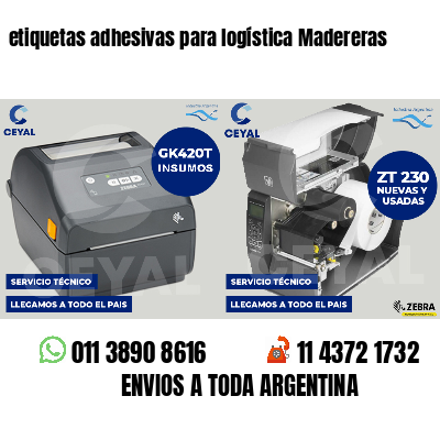 etiquetas adhesivas para logística Madereras