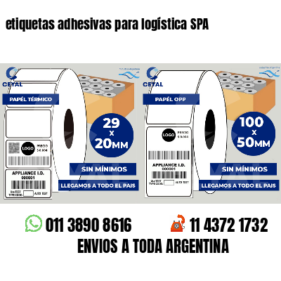 etiquetas adhesivas para logística SPA