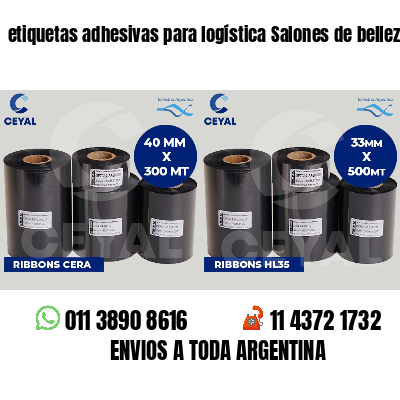 etiquetas adhesivas para logística Salones de belleza