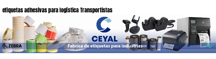etiquetas adhesivas para logística Transportistas