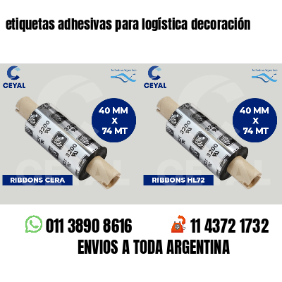 etiquetas adhesivas para logística decoración
