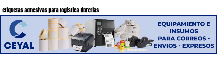 etiquetas adhesivas para logística librerias