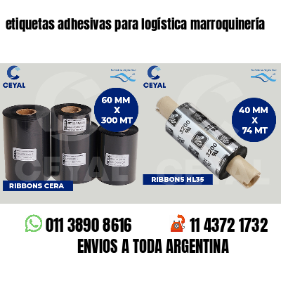 etiquetas adhesivas para logística marroquinería