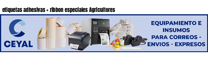 etiquetas adhesivas   ribbon especiales Agricultores