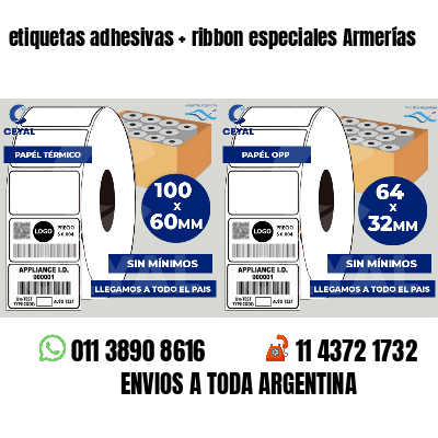 etiquetas adhesivas   ribbon especiales Armerías