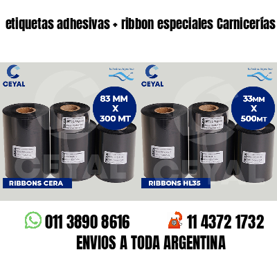 etiquetas adhesivas   ribbon especiales Carnicerías