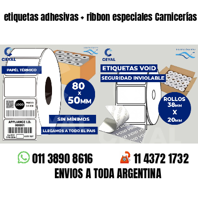 etiquetas adhesivas   ribbon especiales Carnicerías