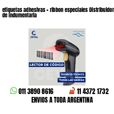 etiquetas adhesivas   ribbon especiales Distribuidores de indumentaria