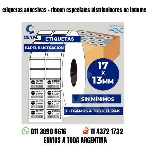 etiquetas adhesivas   ribbon especiales Distribuidores de indumentaria