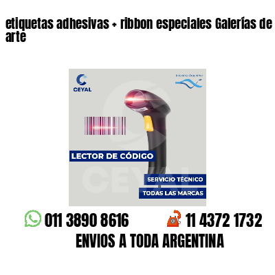 etiquetas adhesivas   ribbon especiales Galerías de arte