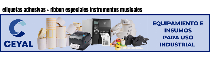 etiquetas adhesivas   ribbon especiales Instrumentos musicales