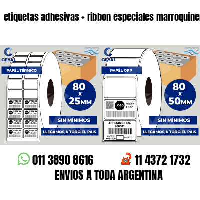 etiquetas adhesivas   ribbon especiales marroquinería