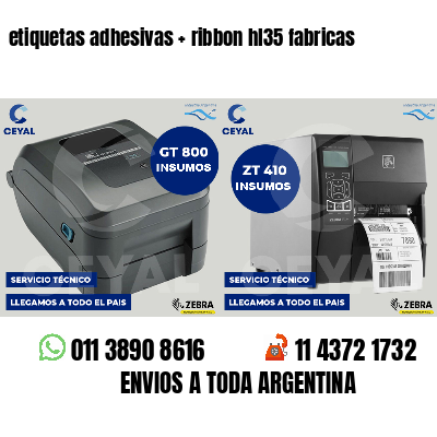 etiquetas adhesivas   ribbon hl35 fabricas