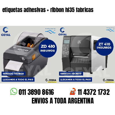 etiquetas adhesivas   ribbon hl35 fabricas