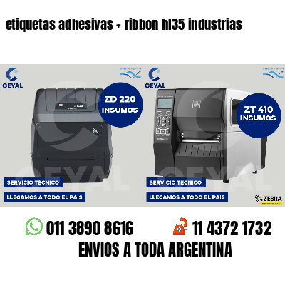 etiquetas adhesivas   ribbon hl35 industrias